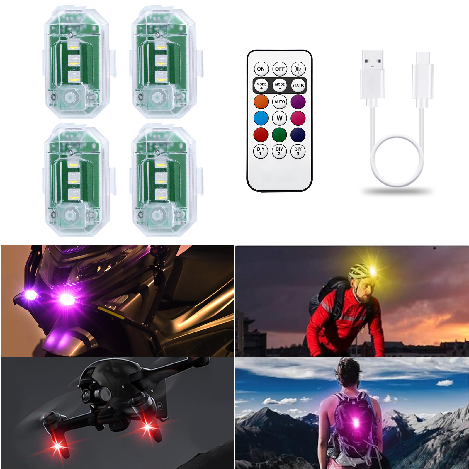 LECART Wireless Led Lights for - Drone Strobe Light recension och pris