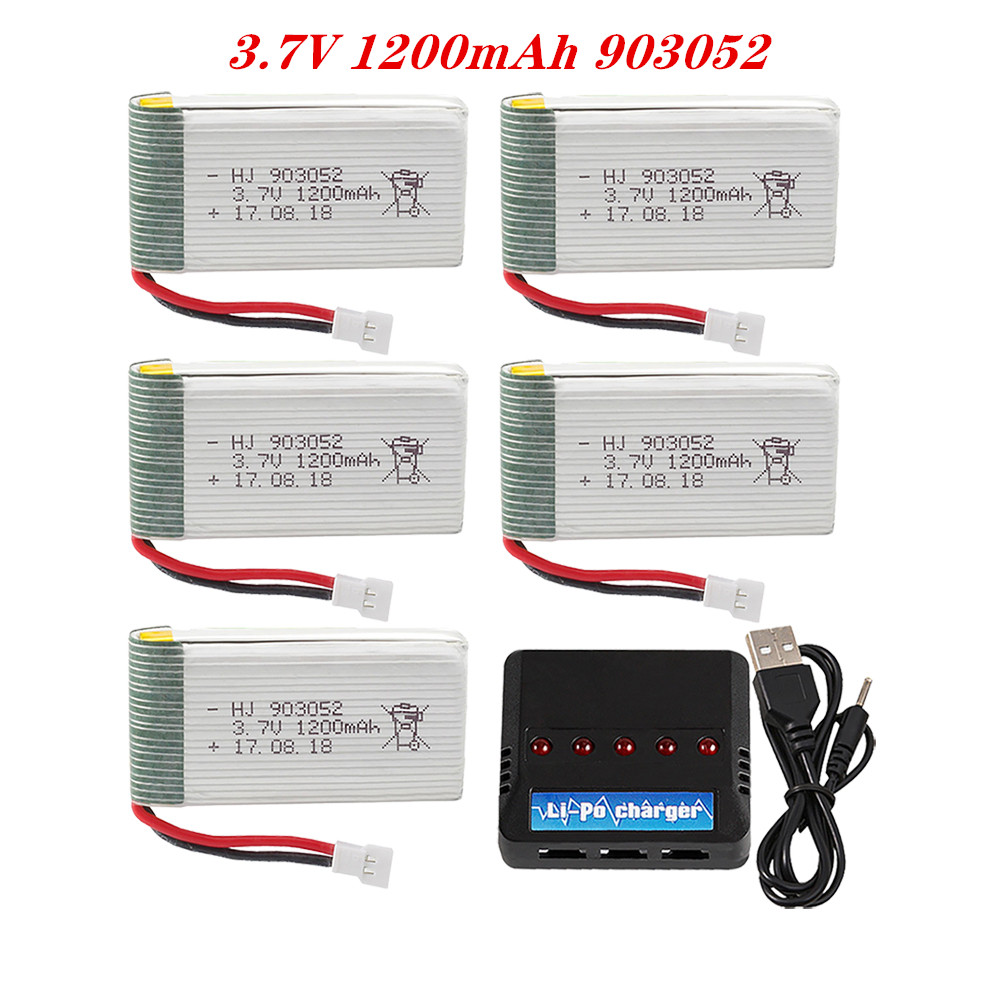 3.7V 1200mah 903052 Lipo Batte - Drone Battery Charger recension och pris
