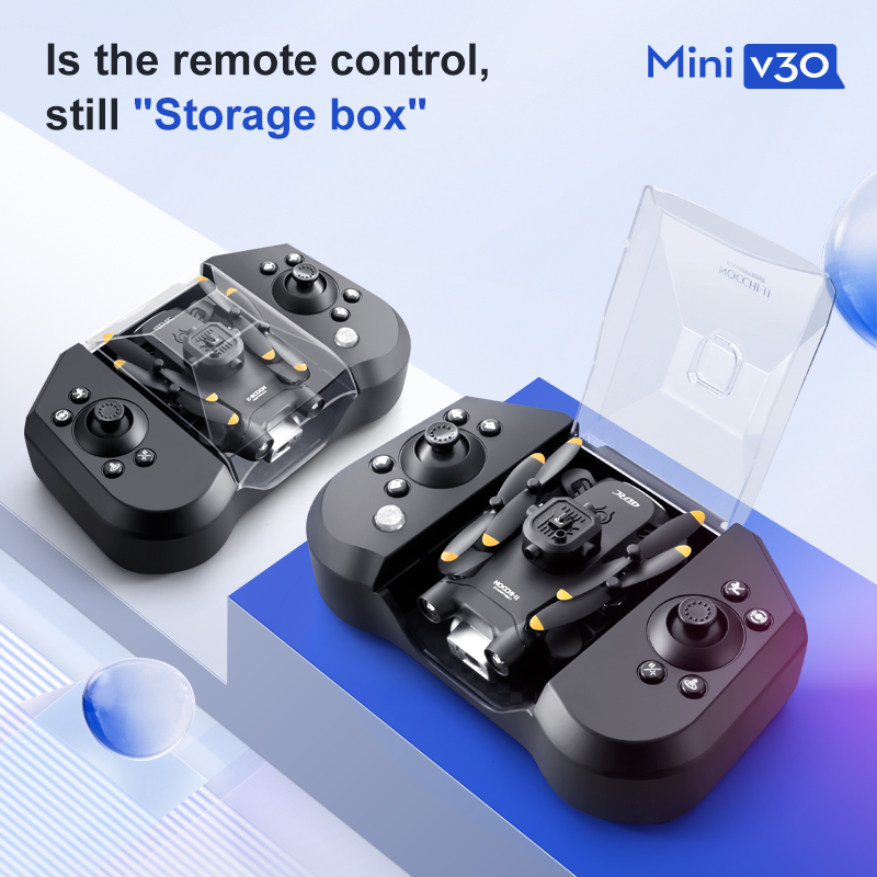Mini V30 WiFi FPV Drone With 4 - Drone Remote Controller Lanyard recension och pris