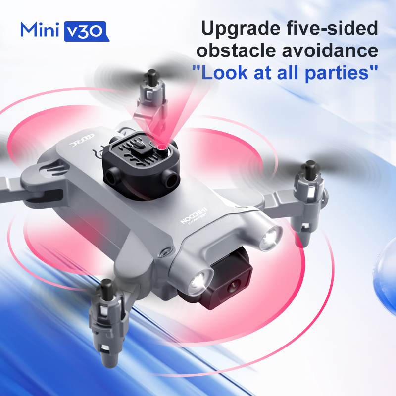 Mini V30 WiFi FPV Drone With 4 - Drone Remote Controller Lanyard recension och pris