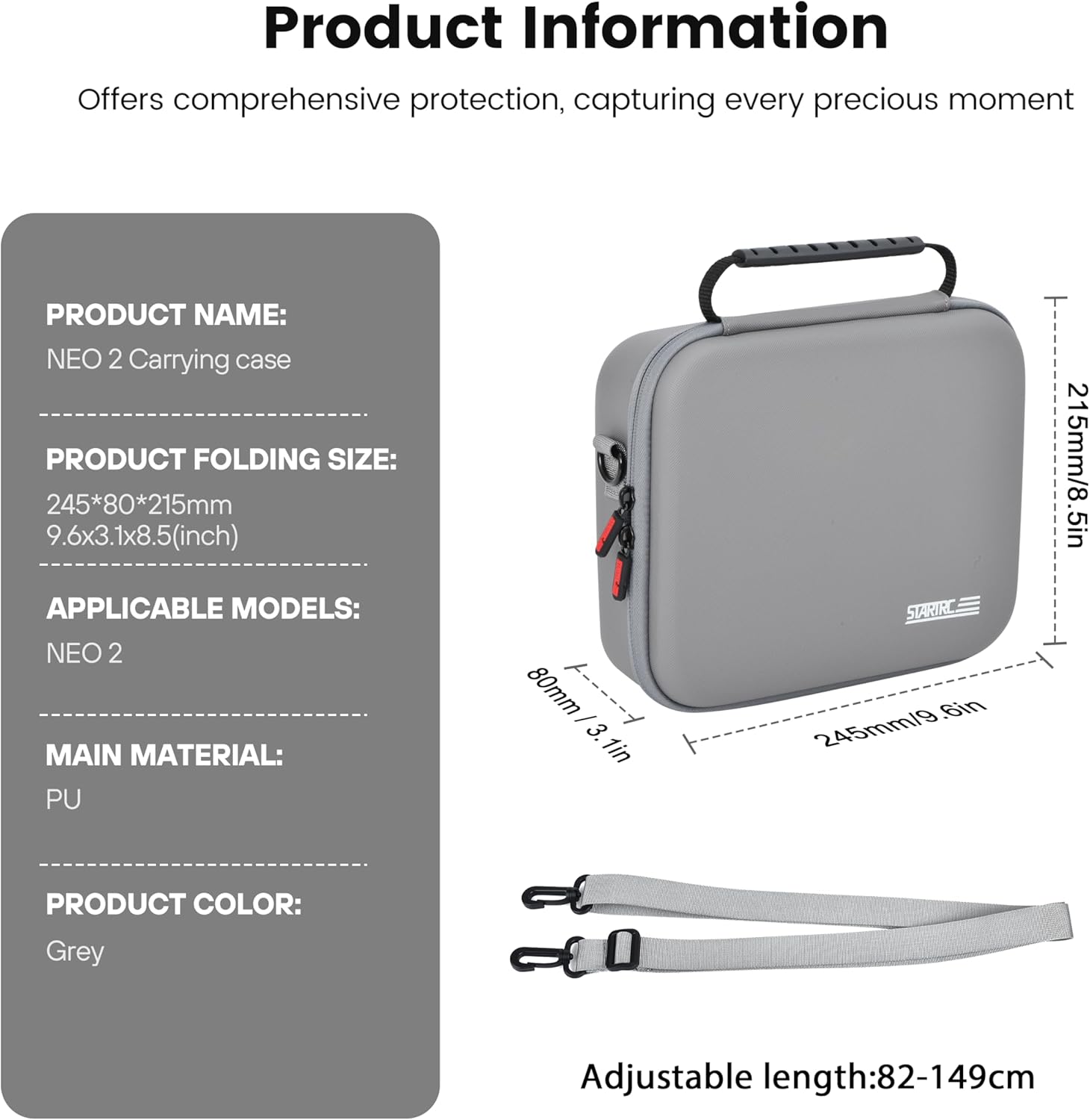 STARTRC Neo 2 Portable PU Shou - Drone Carrying Case recension och pris