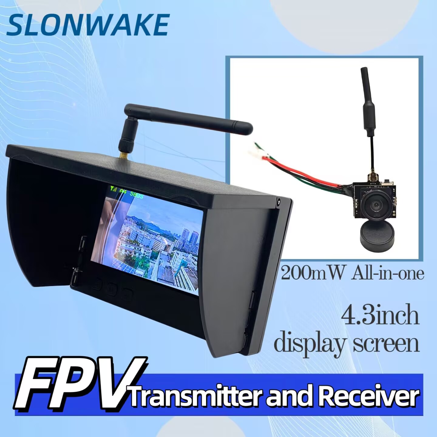 SLONWAKE 5.8G Analog Video Tra - Drone Controller Screen recension och pris