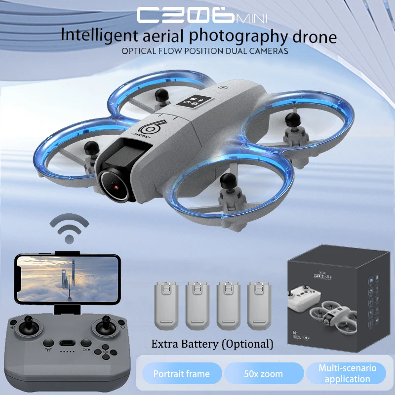 CZ06 Mini RC Quadcopter Drone  - Drone Remote Controller Lanyard recension och pris