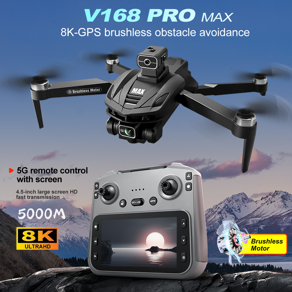 V168 PRO Max GPS Drone 8K Prof - Drone Power Bank recension och pris