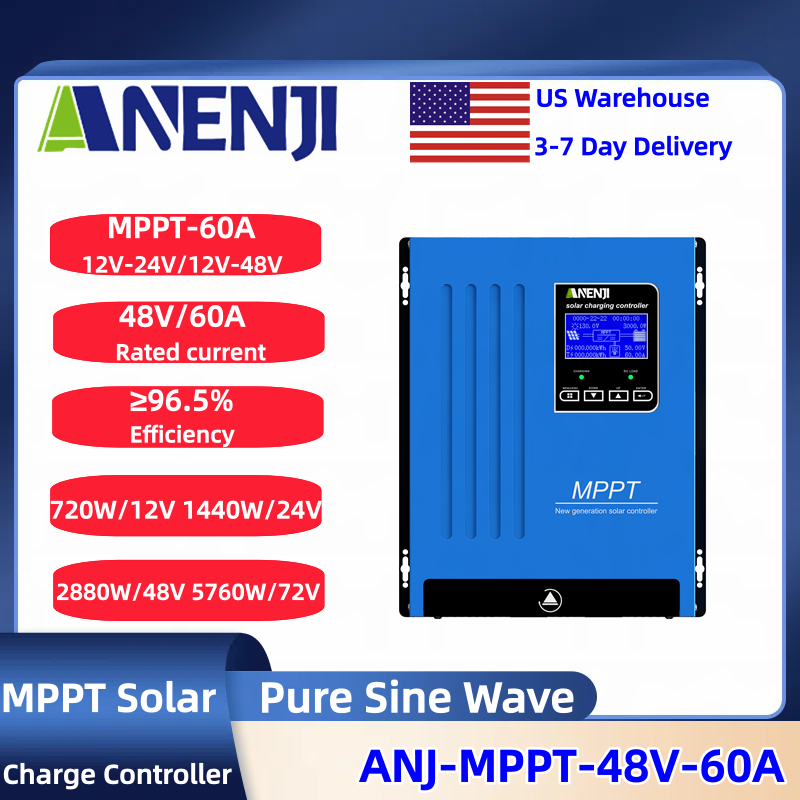 ANENJI MPPT 100A 80A 60A Solar - Drone Solar Charger recension och pris