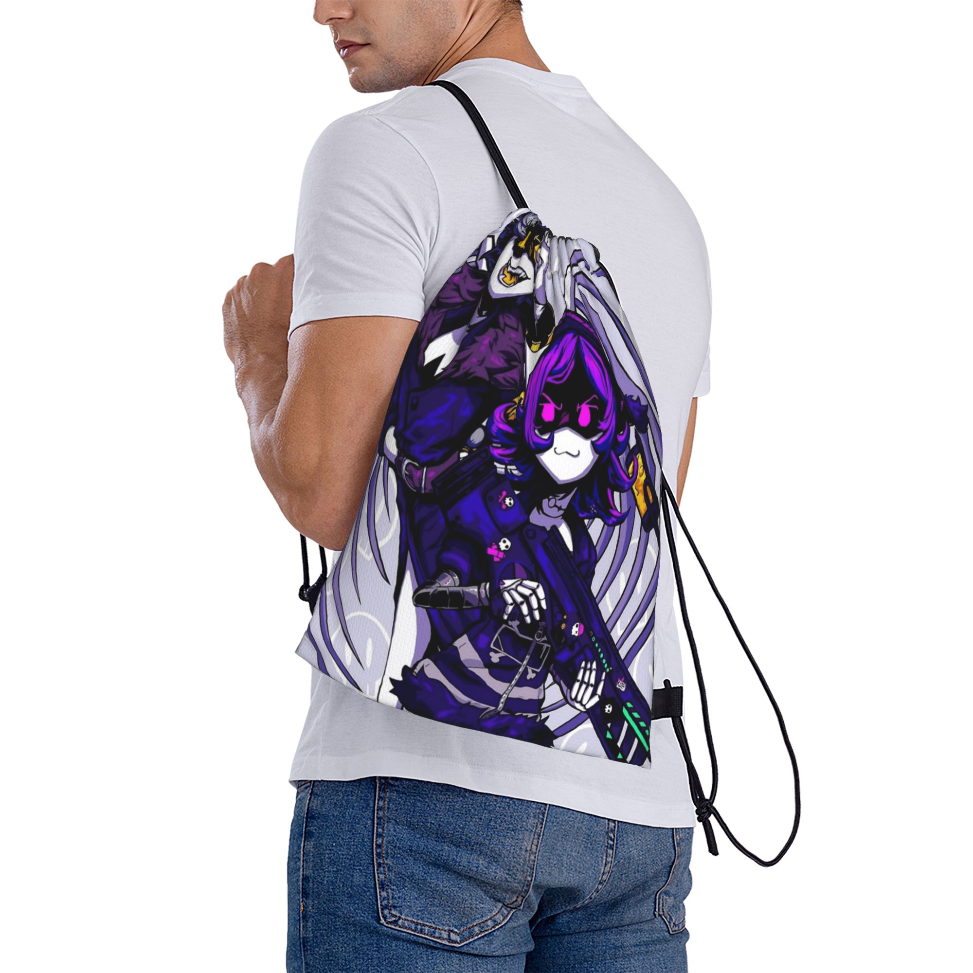 Murder Drones Anime Drawstring - Drone Backpack recension och pris