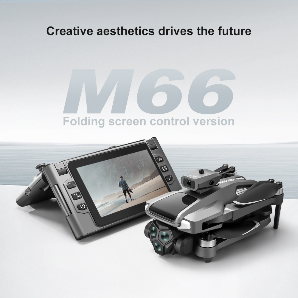Foldable M66 RC Drone with 4.5 - Drone Controller Screen recension och pris