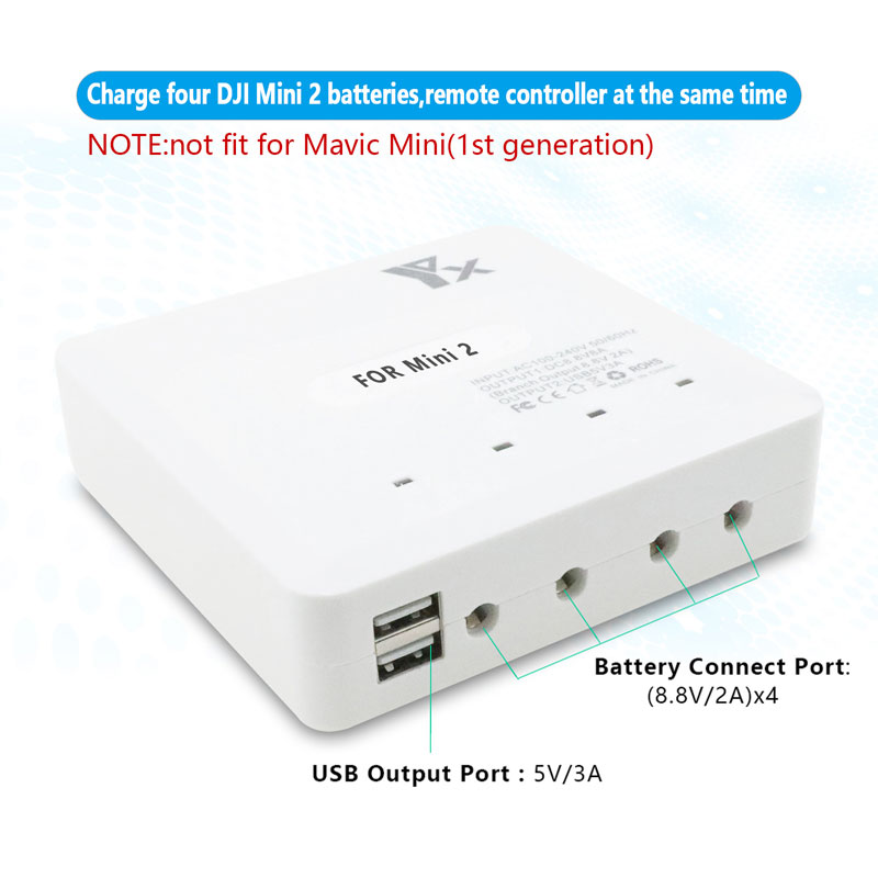 YX 6IN1 Fast Smart Battery Cha - Drone Charging Hub recension och pris