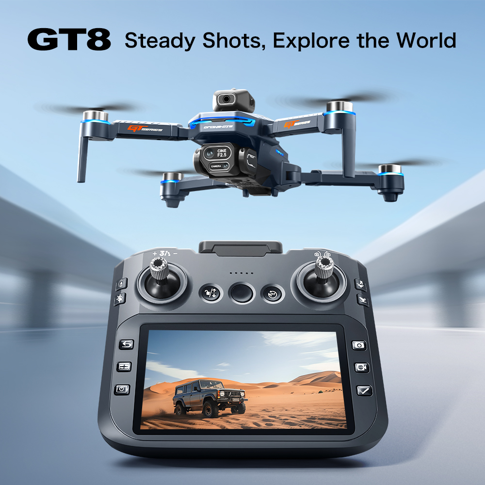 GT8 Obstacle Avoidance Aerial  - Drone Controller Screen recension och pris